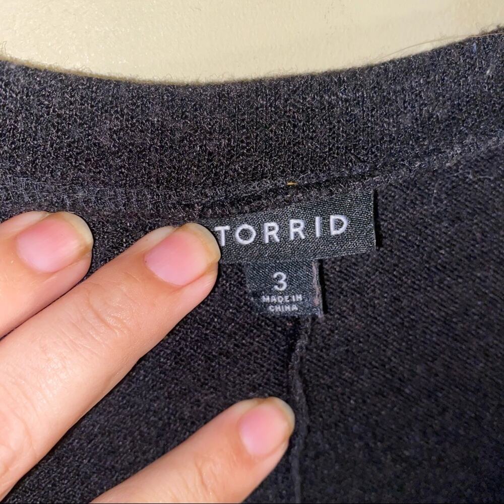 TORRID all black mini tshirt dress 3 - Picture 4 of 4